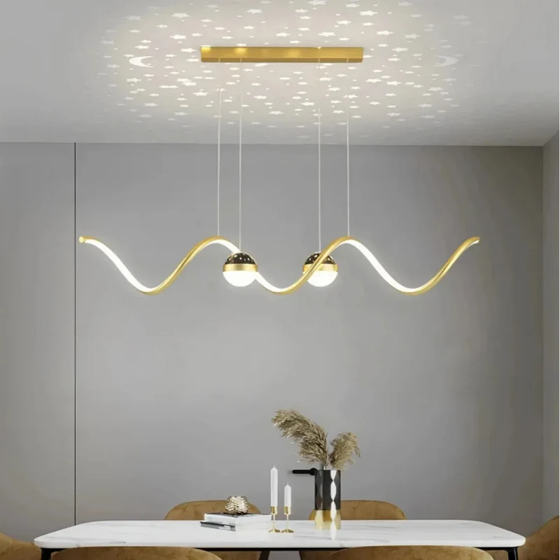 Moderne Pendelleuchte für das Esszimmer im Stern-Design