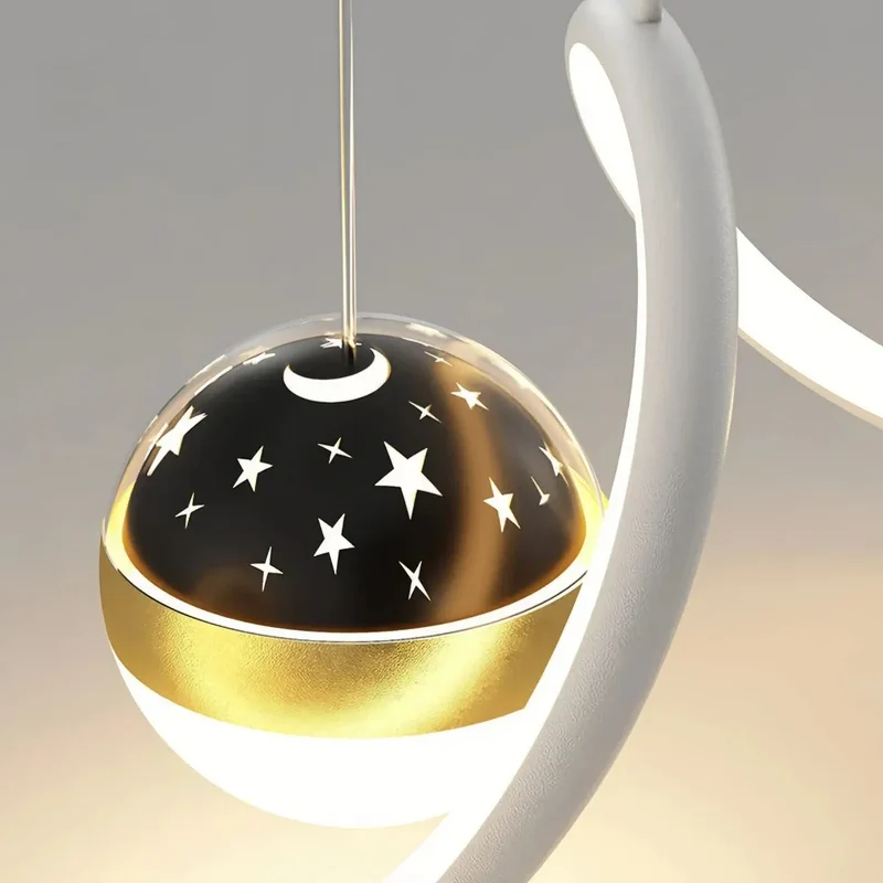 Moderne Pendelleuchte für das Esszimmer im Stern-Design