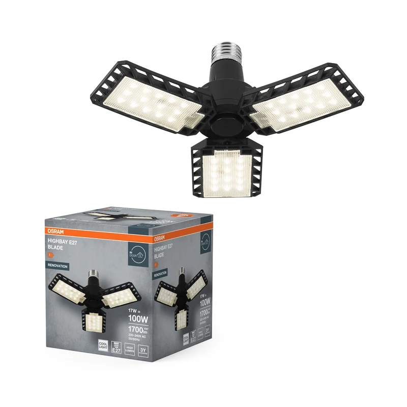 OSRAM Highbay Blade Deckenlampe mit Flügeln, 17W, E27