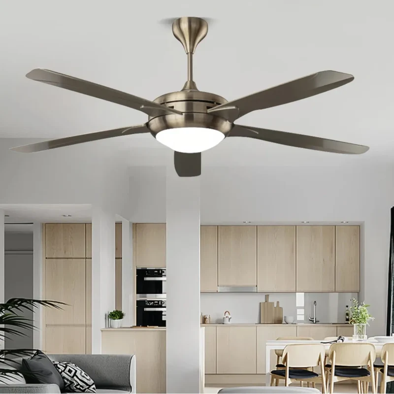 5-flügeliger Deckenventilator mit Licht und Fernbedienung