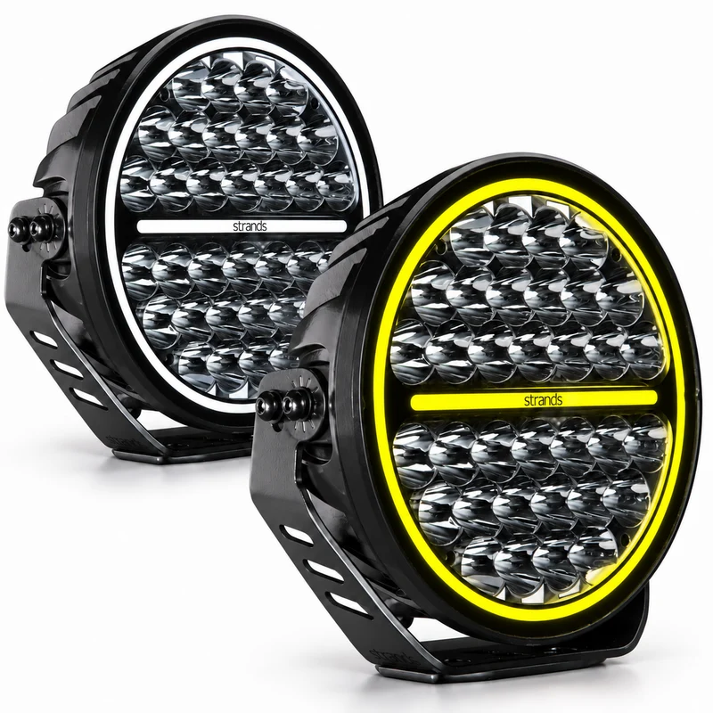 Strands Siberia Night Ranger XP Fahrlicht mit gelbem/weißem Positionslicht / 9"
