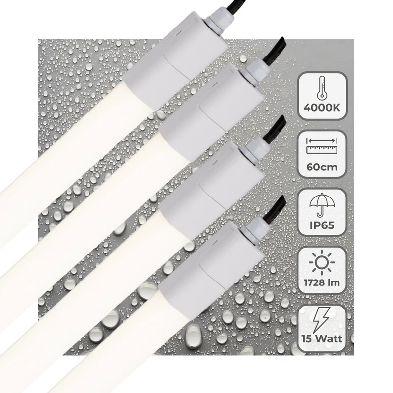 LED's Light LED TL Beleuchtung komplett 60 cm - Für den Außen- und Innenbereich geeignet - 1725 lm