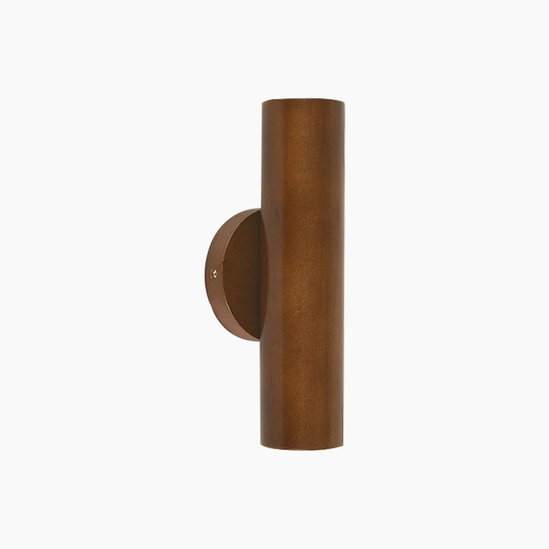 Wall Mounted Lamp LED Spotlight Nordic Rotating Tube Double Headed, Wood
