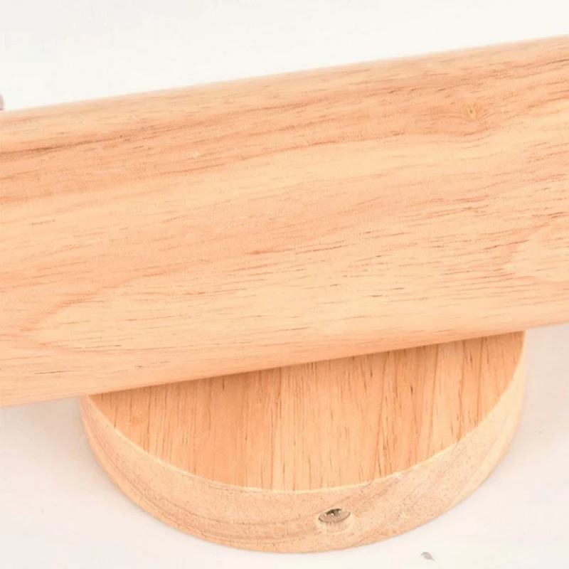 Wall Mounted Lamp LED Spotlight Nordic Rotating Tube Double Headed, Wood