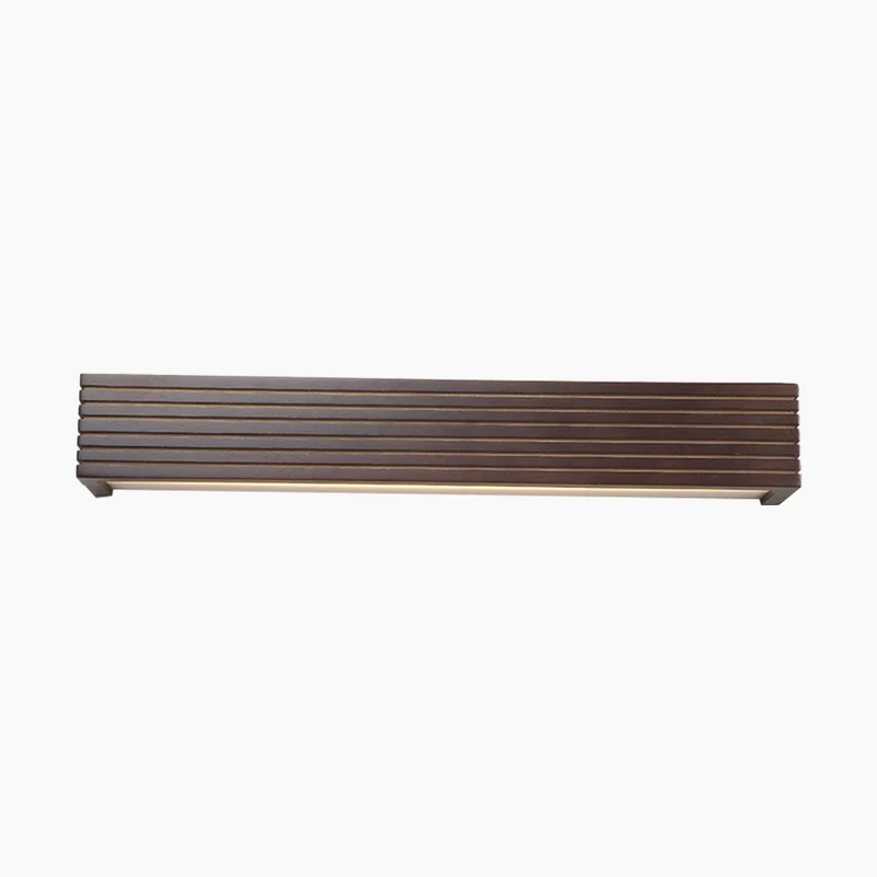 Wall Light Sconce Modern Minimalist Rectangle LED Linear, Wood & Acrylic