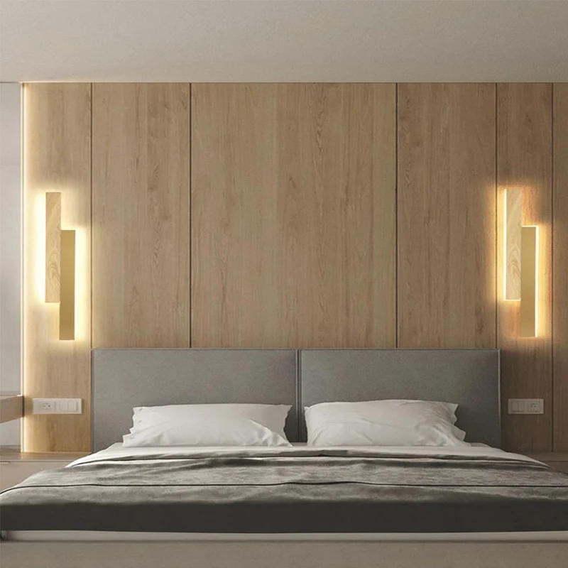 Wall Lamp 2 Light Bar Nordic Modern Linear LED, 4 Colors