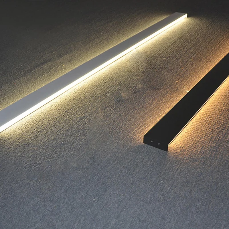 Wall Lamp Light Bar Minimalist Aluminum Linear LED, Black/White