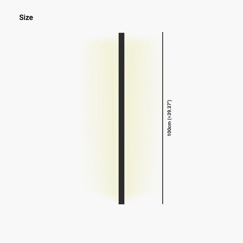 Wall Lamp Light Bar Minimalist Aluminum Linear LED, Black/White