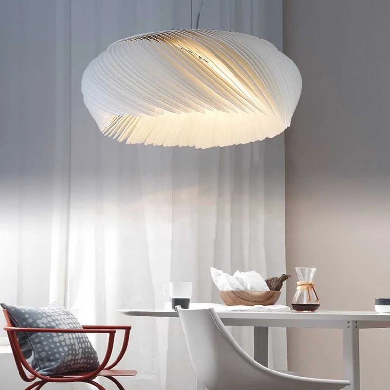 Pendant Chandelier Light Elegant Nordic Acrylic, White