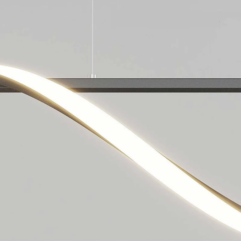Chandelier Modern Luxury Decorative Glass Ball LED Linear Wave