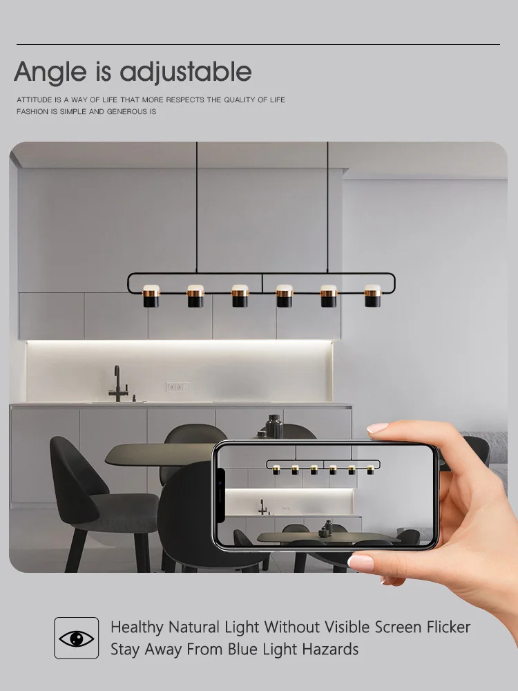 Lineare Multispot-Pendelleuchte – Juriane