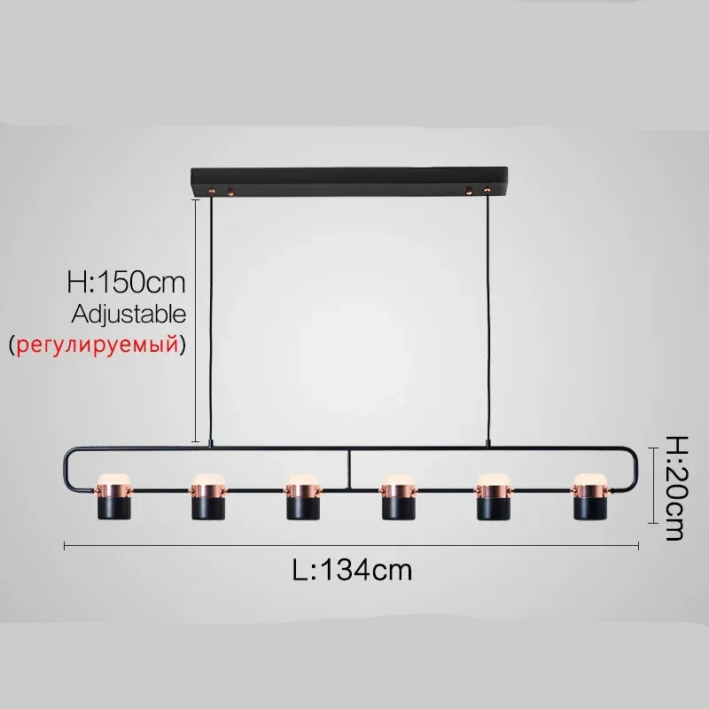 Lineare Multispot-Pendelleuchte – Juriane