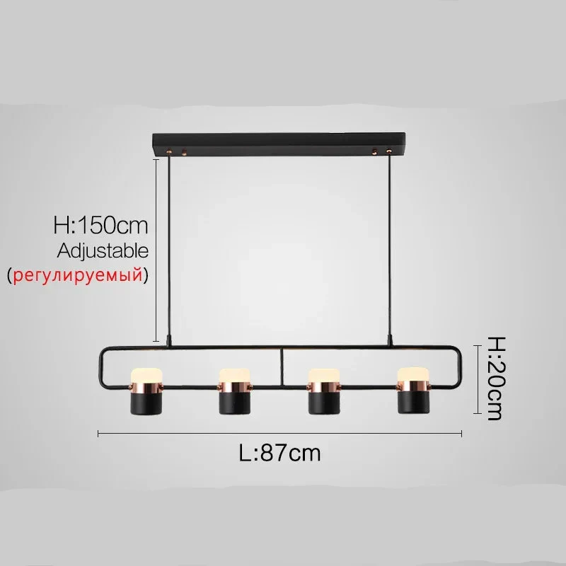 Lineare Multispot-Pendelleuchte – Juriane