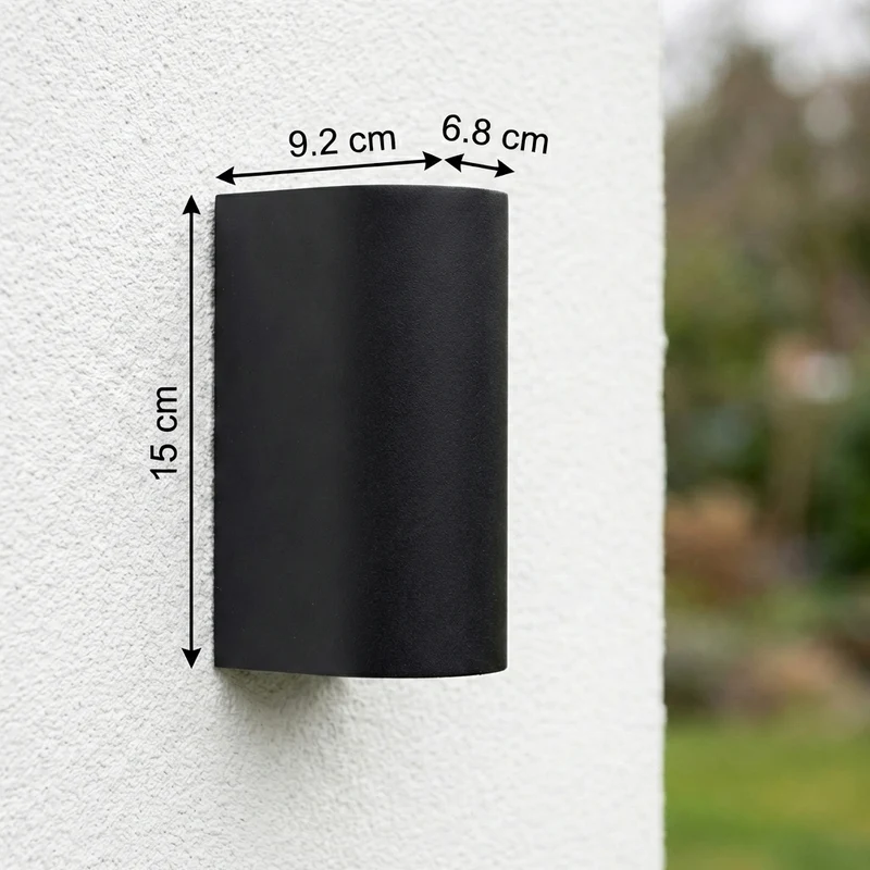 LED-Außenstrahler | Santa Barbara | IP44 | 2x GU10 | Schwarz