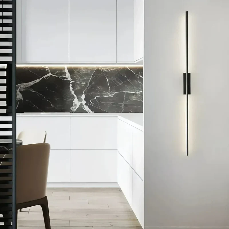 Längliche Wandleuchte modern für Wohnzimmer