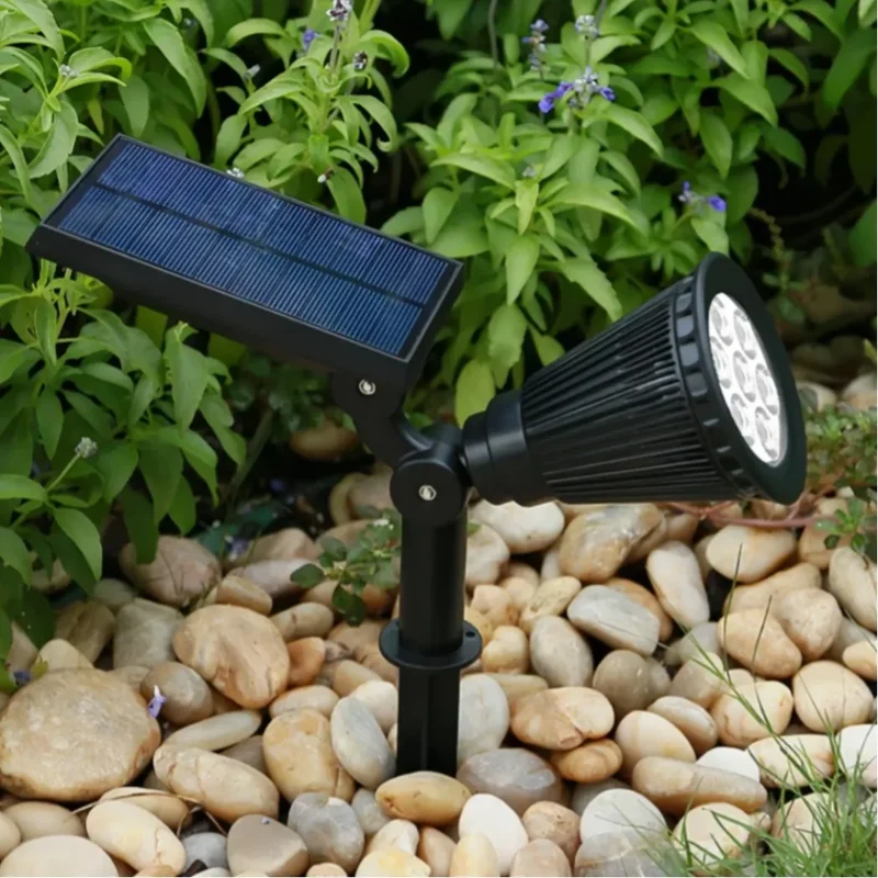 Solar-LED-Gartenstrahler mit Erdspieß, IP65