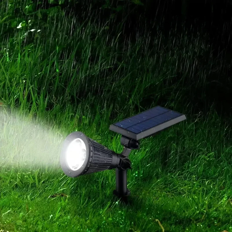 Solar-LED-Gartenstrahler mit Erdspieß, IP65