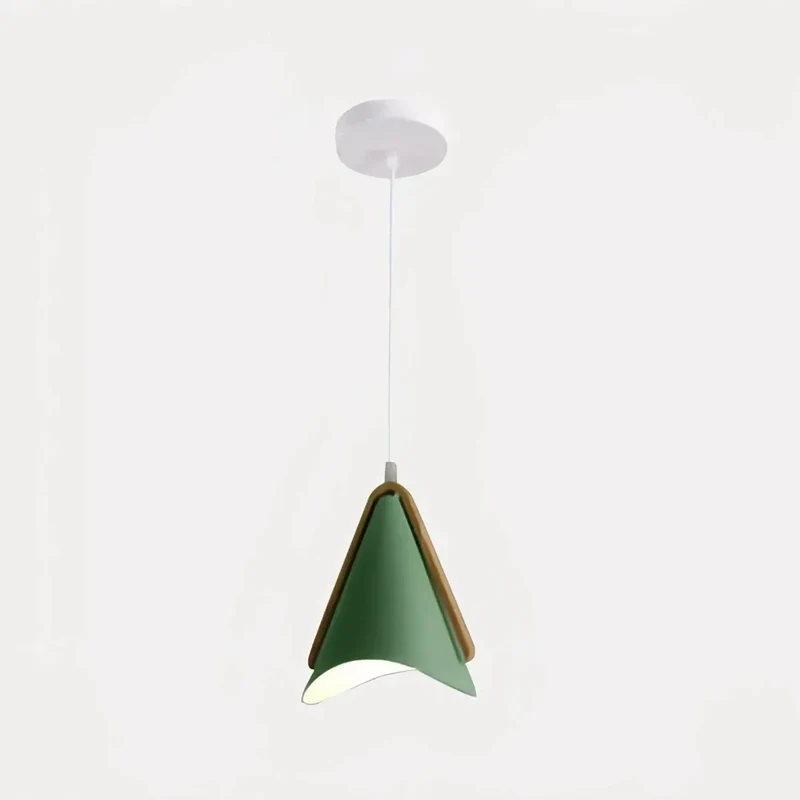 Skandinavische Macaron Pendelleuchte in Kegelform für das Esszimmer