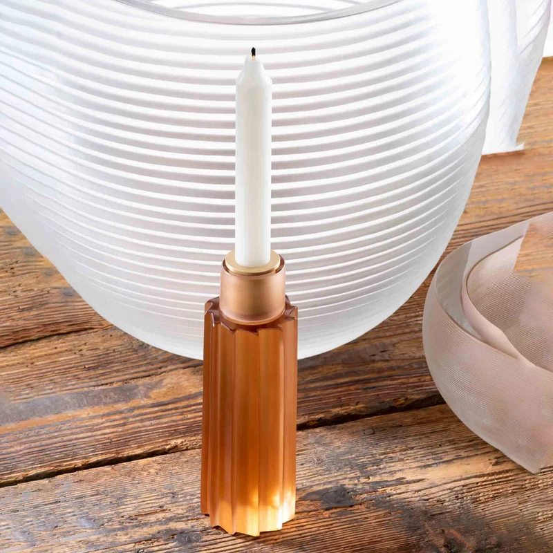Murano Glass Candlestick LUME by Federico Peri for Purho
