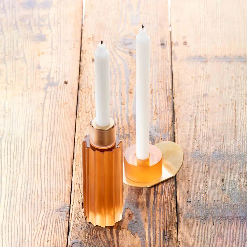 Murano Glass Candle Holder LUMINO by Federico Peri for Purho
