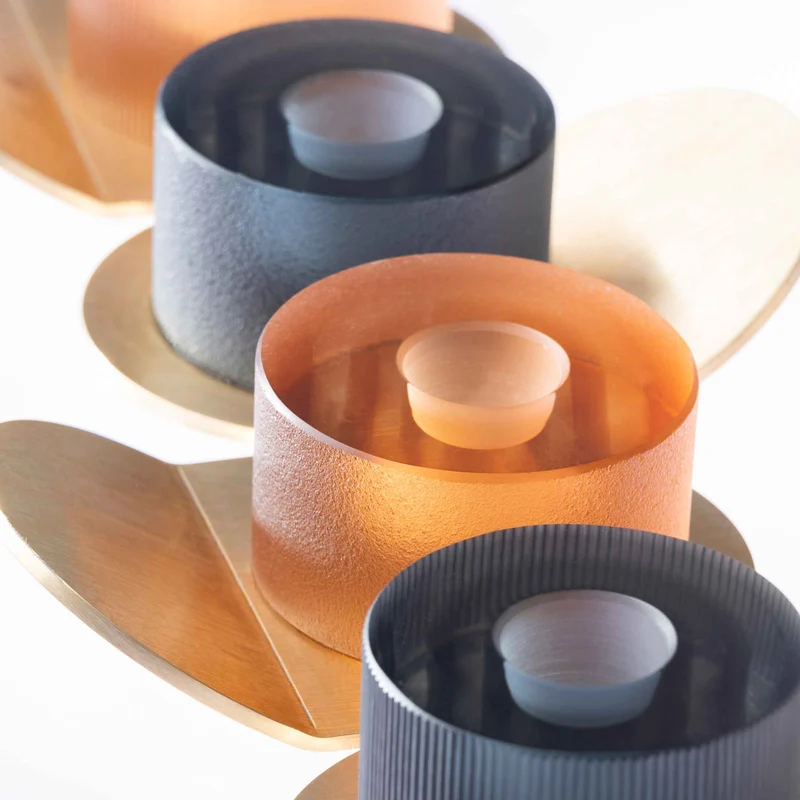 Murano Glass Candle Holder LUMINO by Federico Peri for Purho