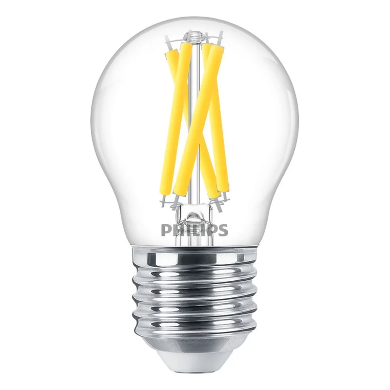 Philips MASTER LED E27 Kugelfilament, klar, 5,9 W, 806 lm – 922–927, dimmbar bis warm | Beste Farbwiedergabe – Dimmbar – Ersetzt 60 W