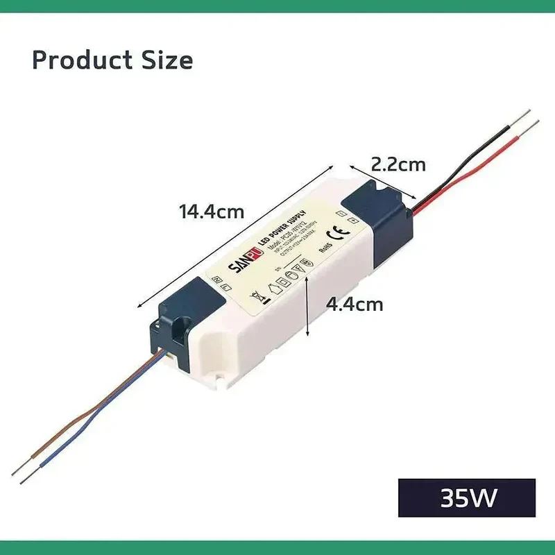 LED Treiber DC 12V Konstantspannung IP44 Netzteil Adapter 7W-60W ~ 3354