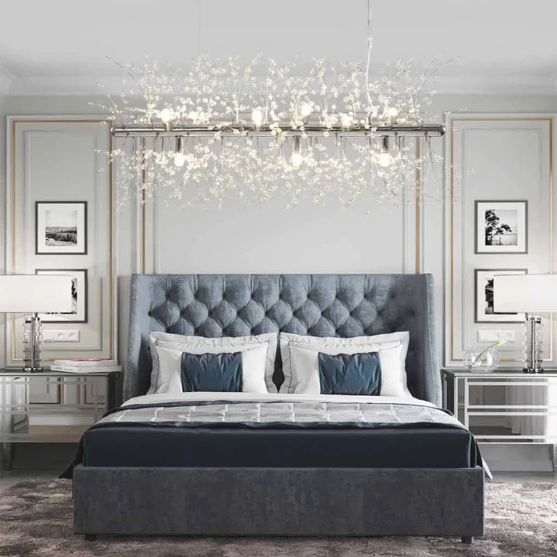 Chandelier Glamorous Dandelion Crystal, Gold/Silver