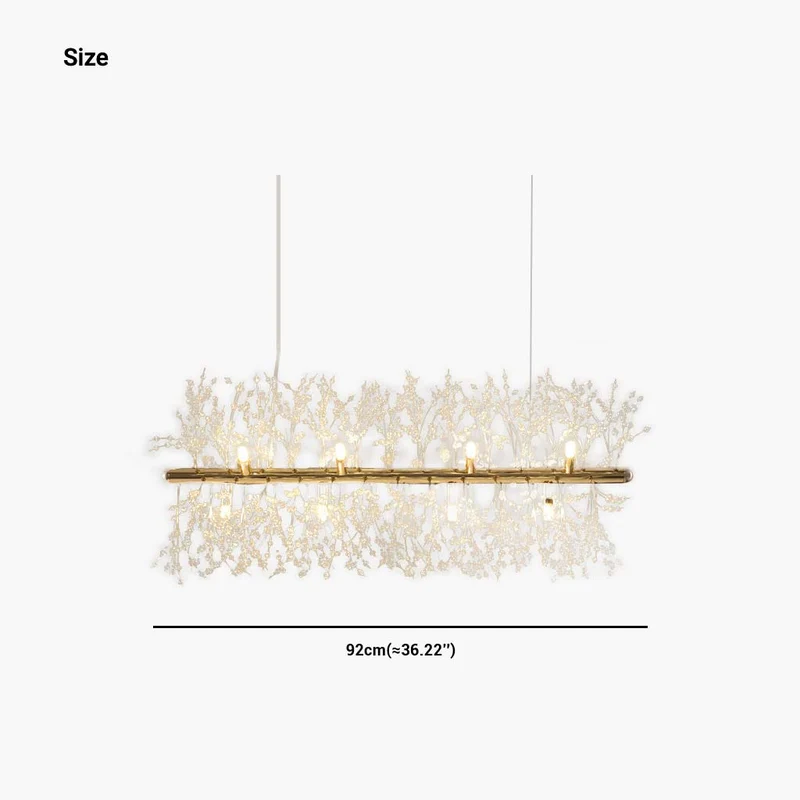 Chandelier Glamorous Dandelion Crystal, Gold/Silver