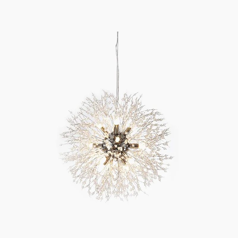 Chandelier Glamorous Dandelion Crystal, Gold/Silver
