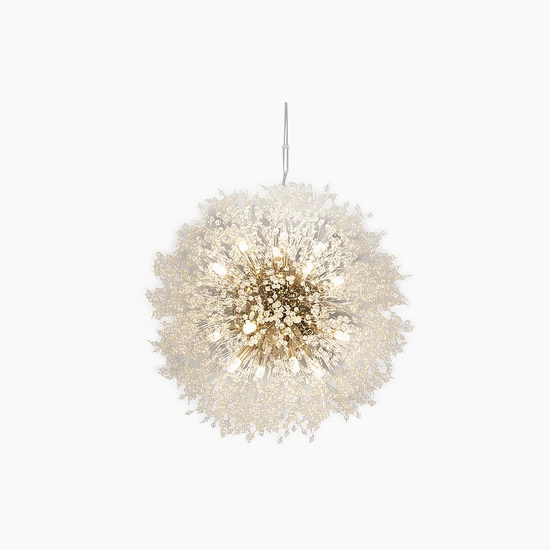Chandelier Glamorous Dandelion Crystal, Gold/Silver