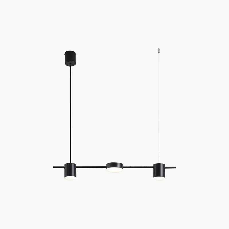 Chandelier Minimalist Linear Multi-Light Dimmable LED, Gold/Black