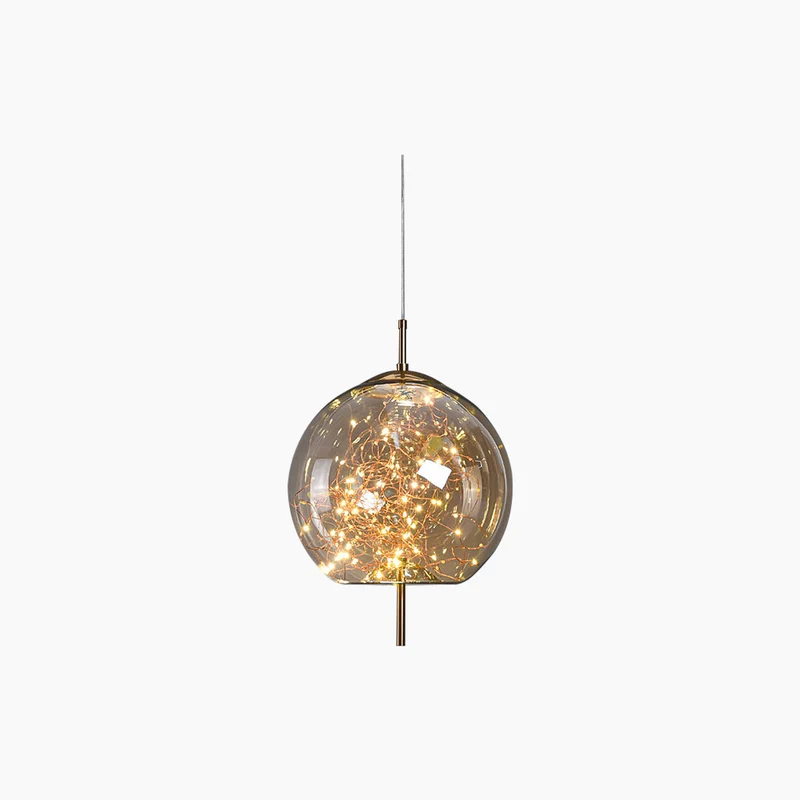 Pendant Light Nordic Glass, Starry Grey / Amber