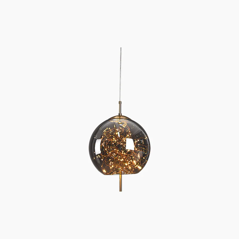 Pendant Light Nordic Glass, Starry Grey / Amber