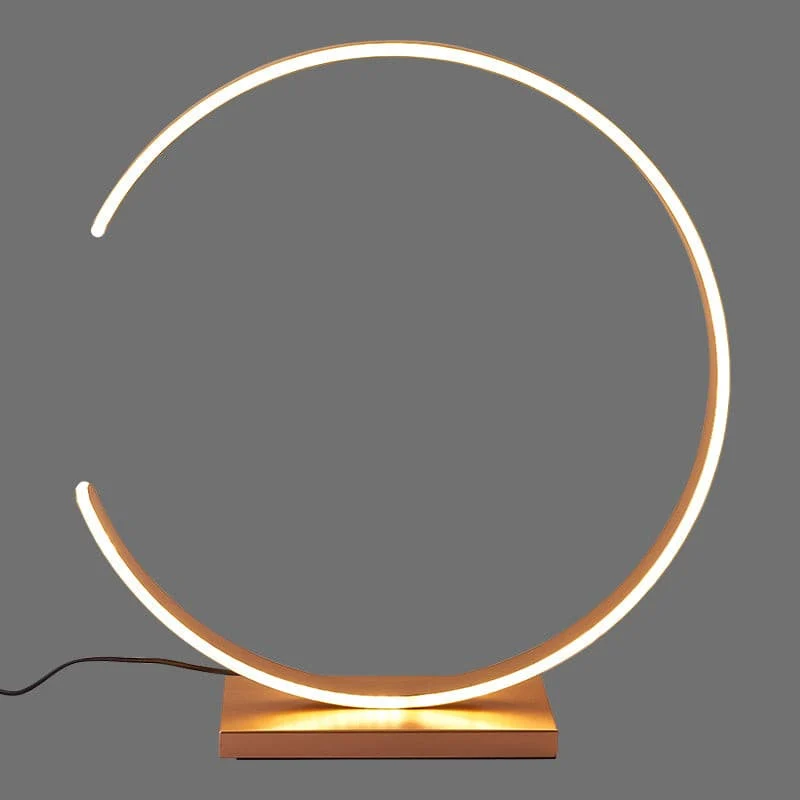 Goldene Metall-Tischlampe für Schlafzimmer – Arcenciel