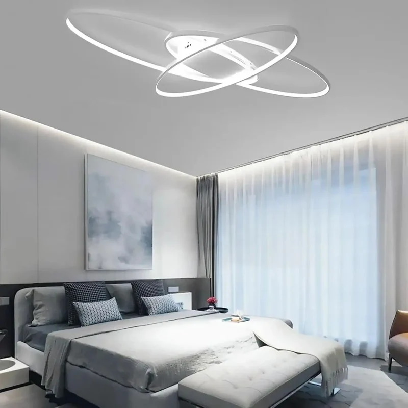 Moderne Deckenleuchte aus Aluminium für Wohnzimmer – Alunéa