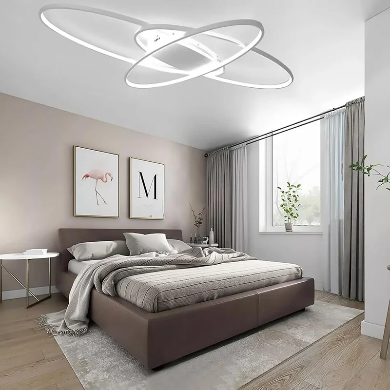 Moderne Deckenleuchte aus Aluminium für Wohnzimmer – Alunéa
