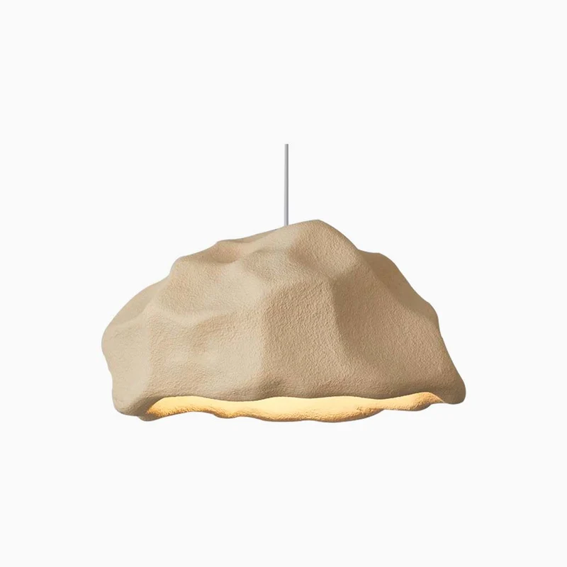 Pendant Light Japanese Wabi-Sabi Natural Rock, 4 Colors