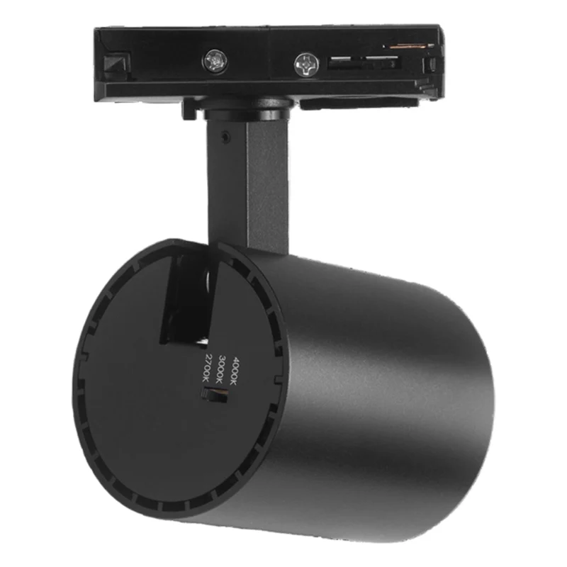 LED 1-Phasen Schienenstrahler | Panda | 10W | Schwarz | CCT – Einstellbare Lichtfarbe