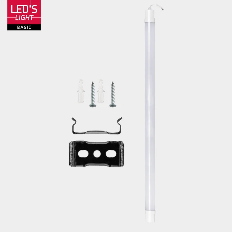 Feuchtraumleuchte LED 120cm 2-Pack IP65 18W 1900lm 4000K Neutralweiß - werkstattlampe, garagenlampe, kellerlampe, neonröhre, leuchtstoffröhre, kellerleuchte [Energieklasse F] - LED's Light