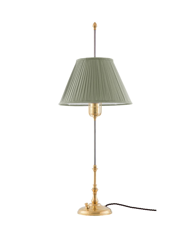 Bordslampa - Stiernstedt mässing, olivgrön skärm