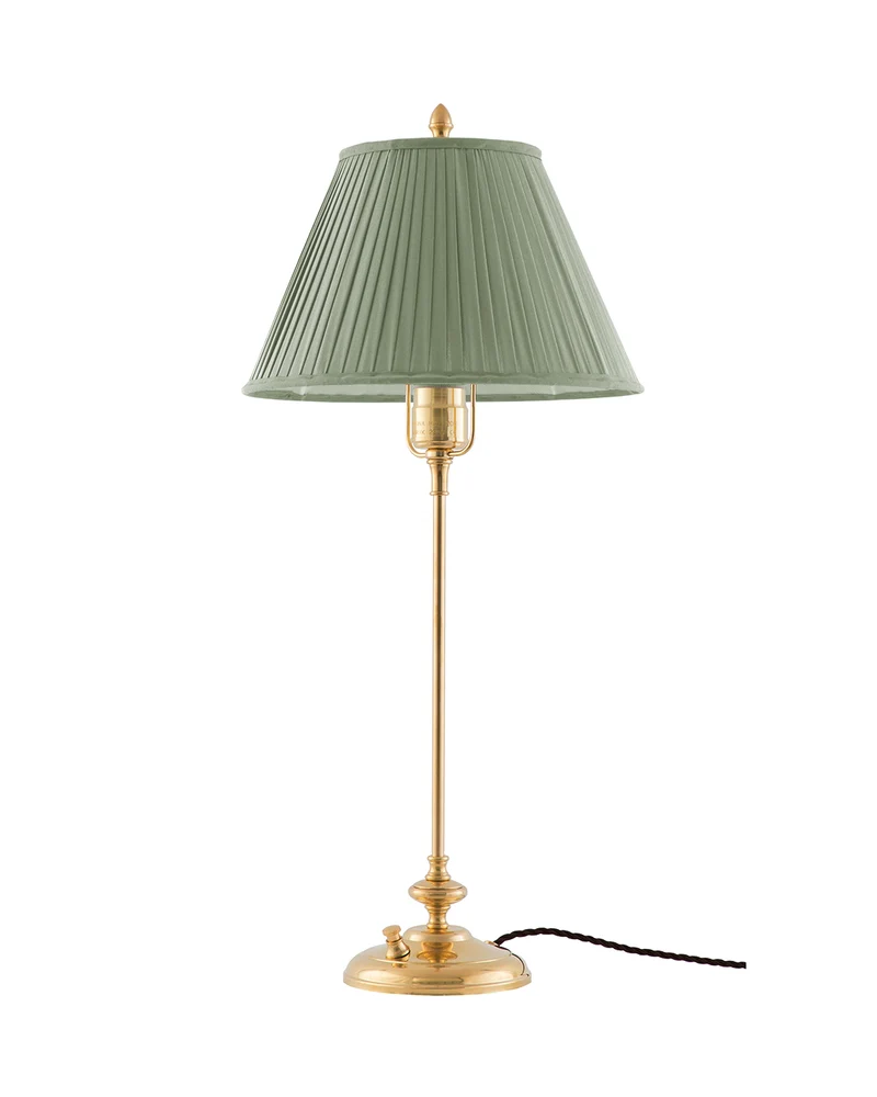Bordslampa - Moberg 65 cm mässing, olivgrön skärm