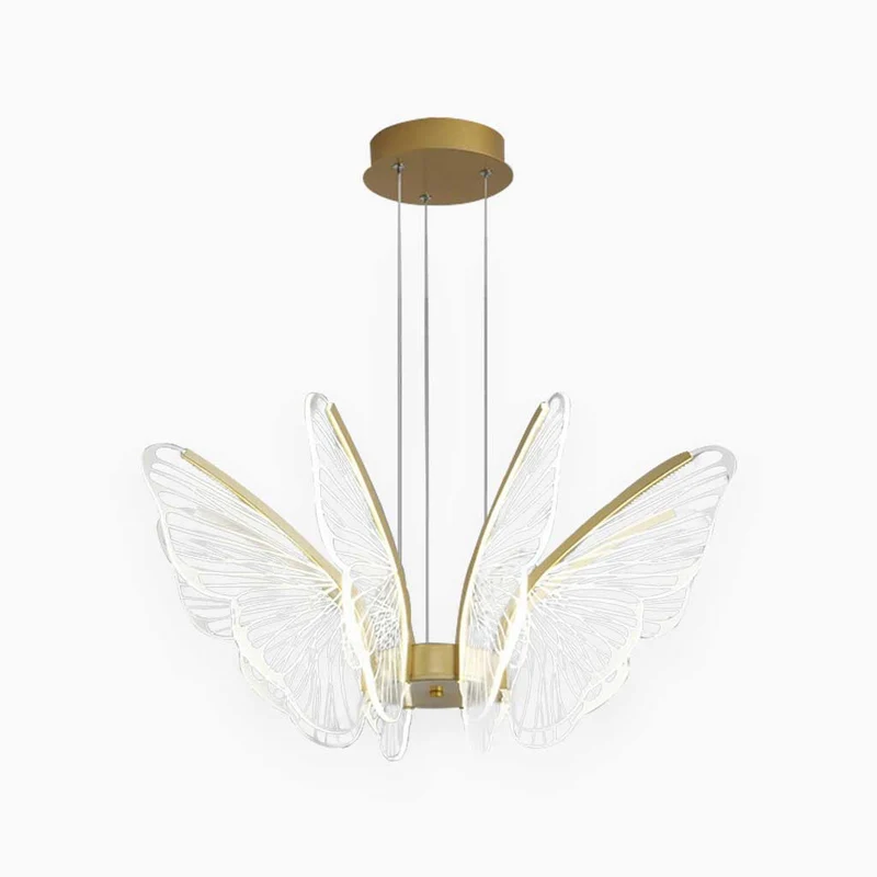 Chandelier Modern Luxury Elegant Acrylic, Butterfly/Leaf