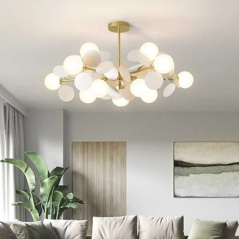 Chandelier Modern Artistic Opal Colorful Branch