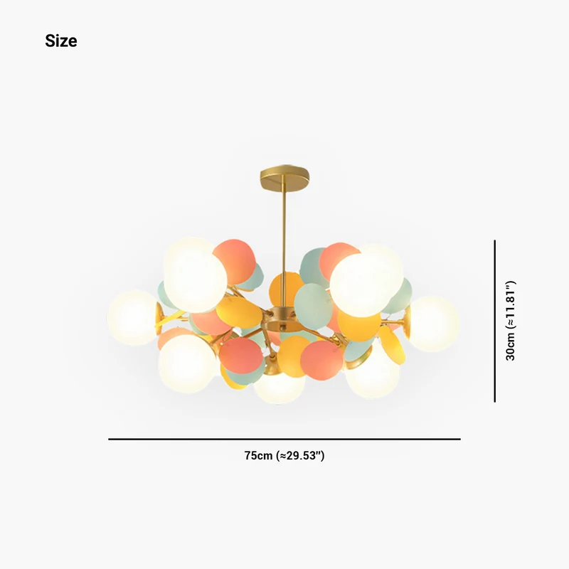 Chandelier Modern Artistic Opal Colorful Branch