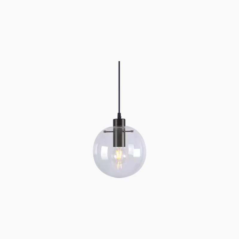 Pendant Light Modern Minimalist Bubble, Iron & Glass