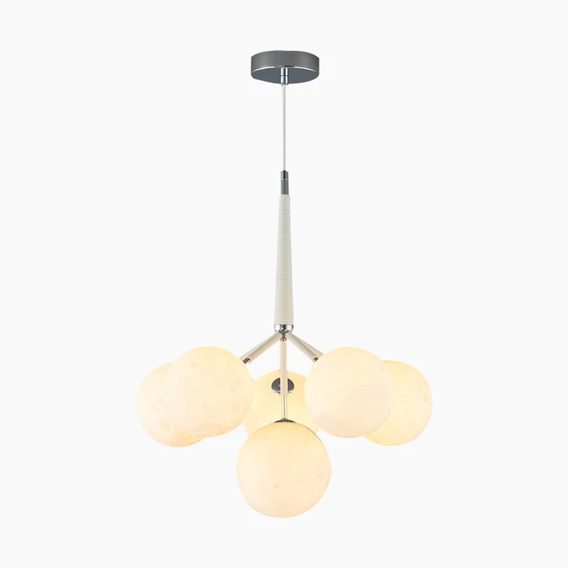 Chandelier Ceiling Light Fixture Bubble Nordic 3D Printed Moon