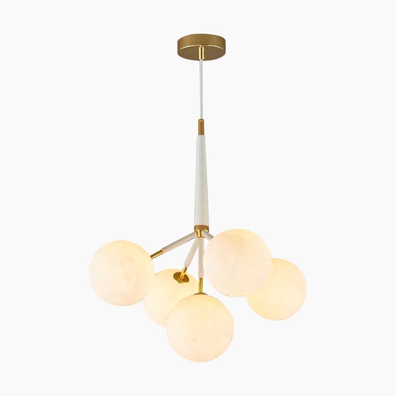 Chandelier Ceiling Light Fixture Bubble Nordic 3D Printed Moon