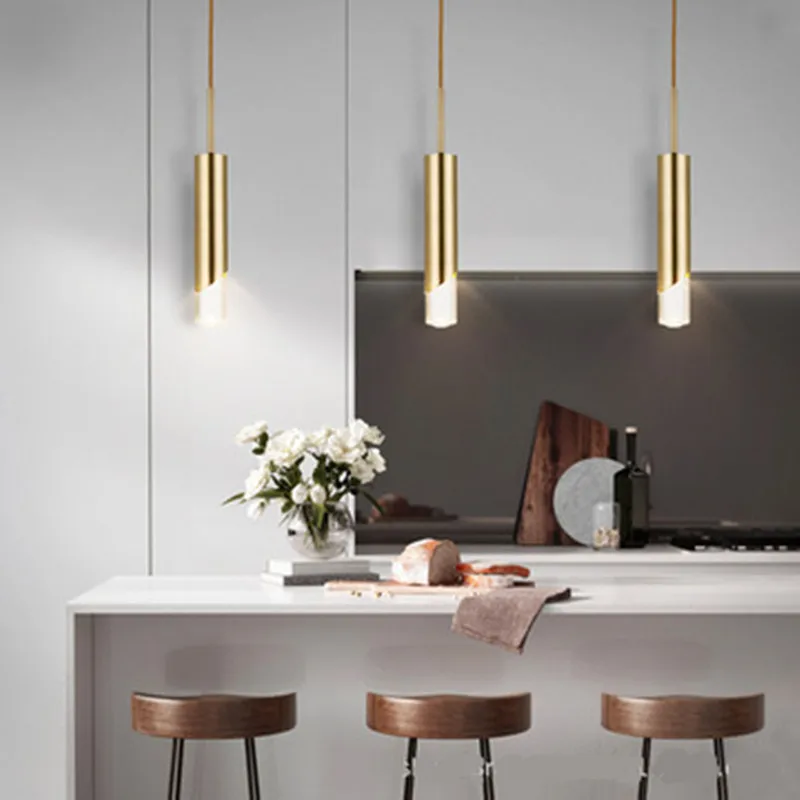 Gold-Aluminium-Pendelleuchte mit modernem LED-Design – Innicio