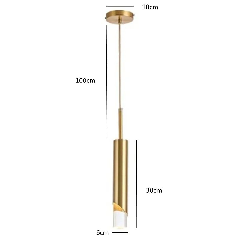 Gold-Aluminium-Pendelleuchte mit modernem LED-Design – Innicio